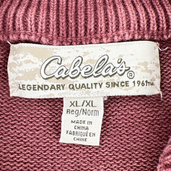 Cabela’s mock neck henley sweater - Picture 8 of 9